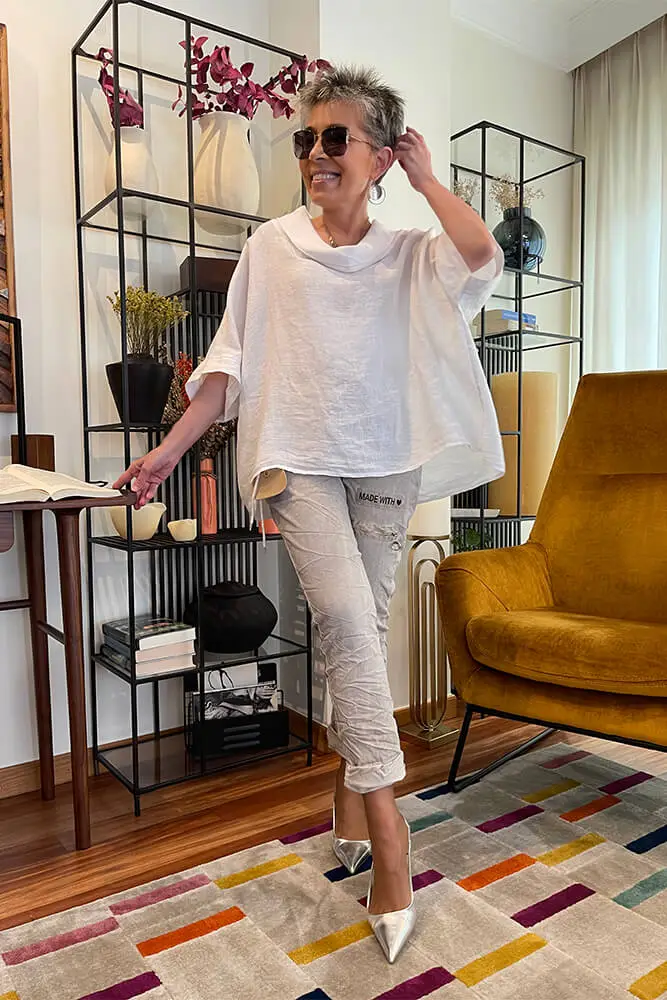 Pantalón “mágico” con efecto arrugado – Grande