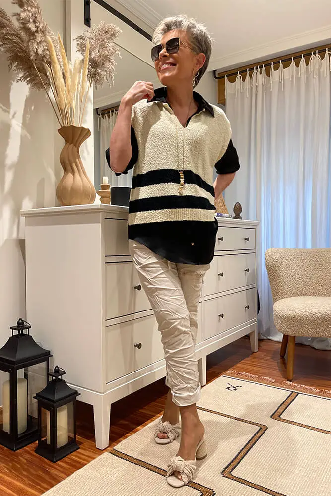 Pantalón “mágico” con efecto arrugado – Grande