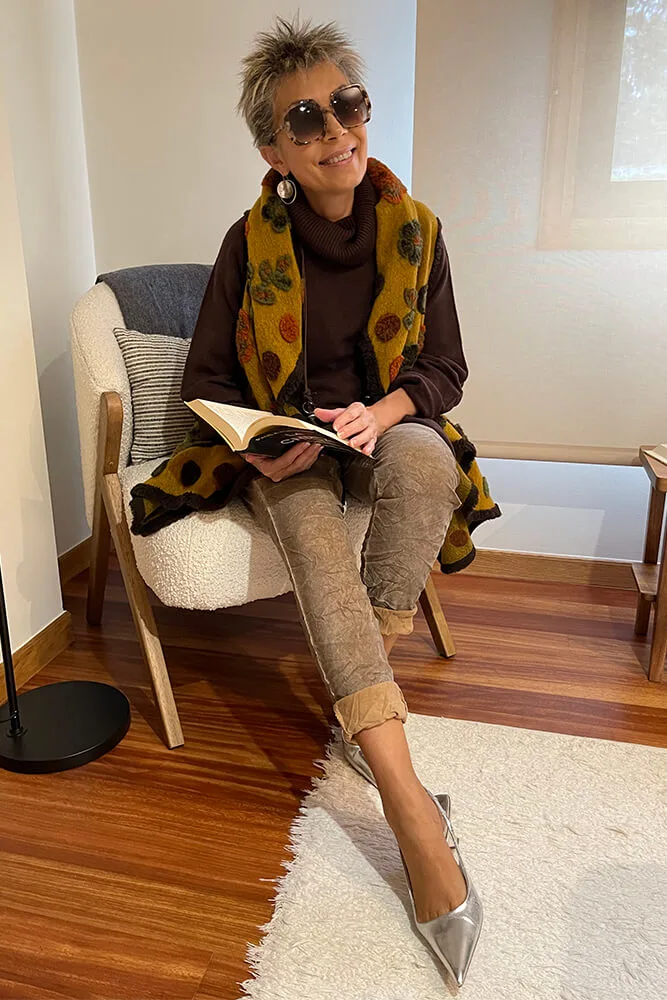 Pantalón “mágico” con efecto arrugado – Estándar