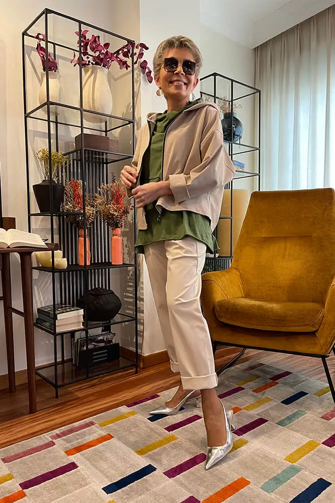 Pantalón tipo jogger en tejido de algodón - Estándar